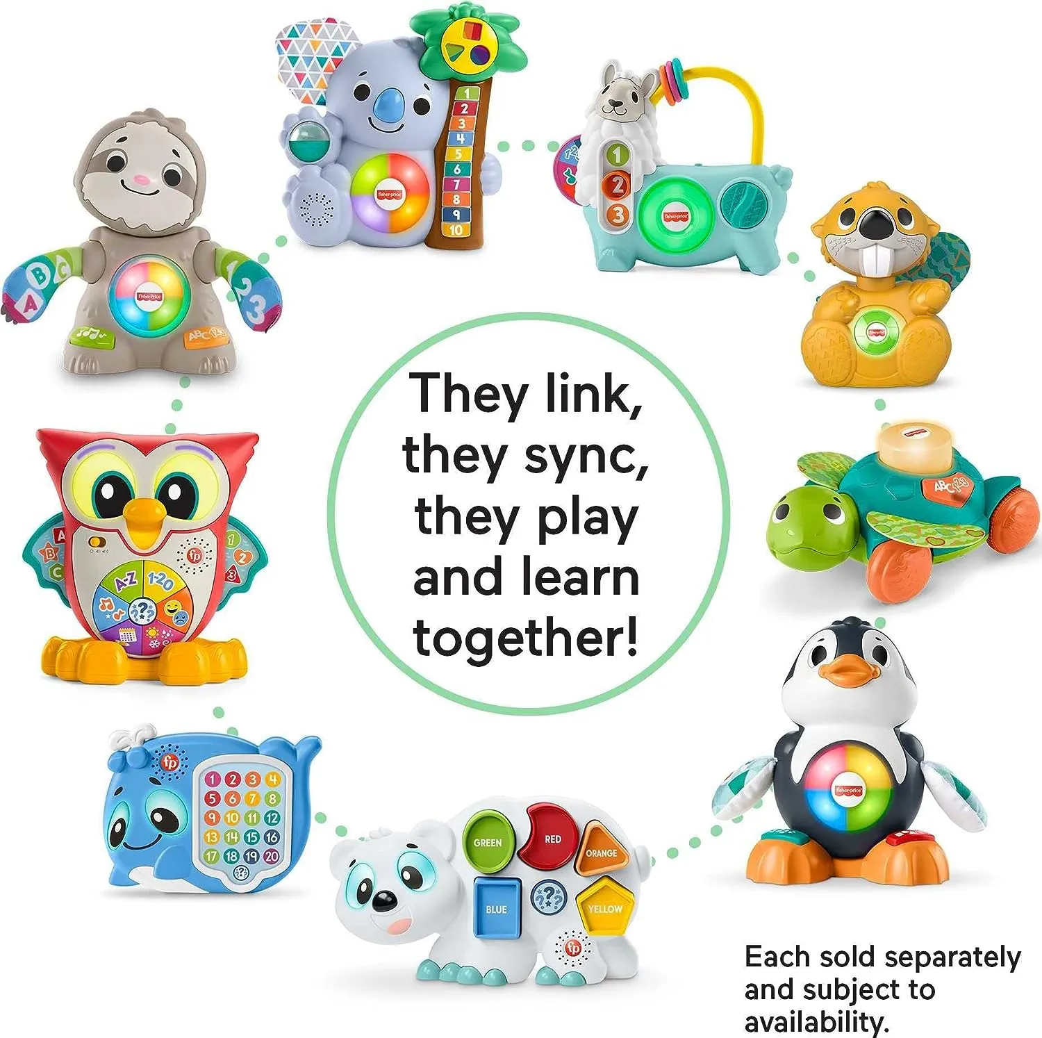 Fisher-Price Toys Fisher-Price Linkimals Learning Toy for Babies and Toddlers with Interactive Lights & Music