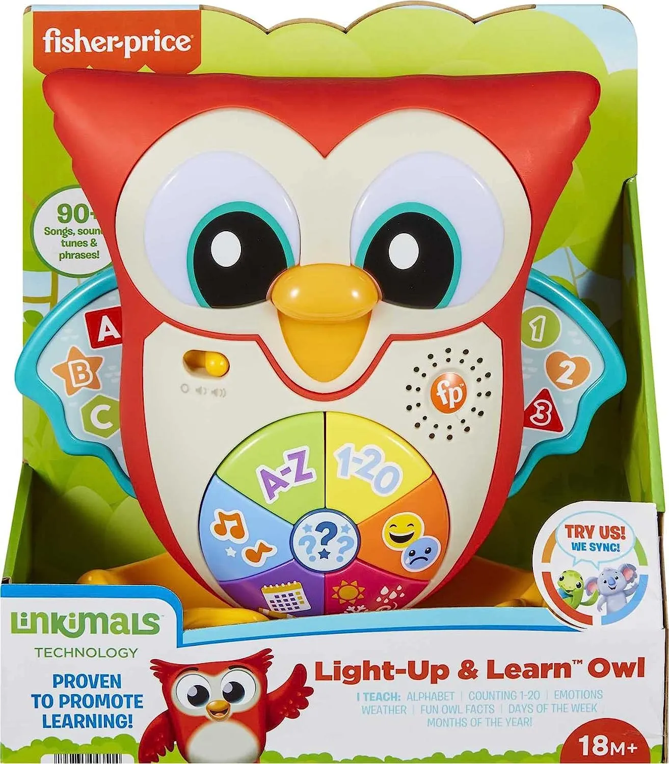 Fisher-Price Toys ?Fisher-Price Linkimals Light-Up & Learn Owl, interactive musical learning toy