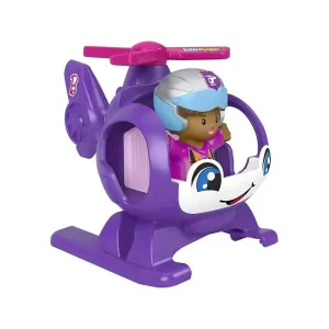 Fisher-Price Toys Fisher-Price Little People Barbie Helicopter Push-Along Vehicle