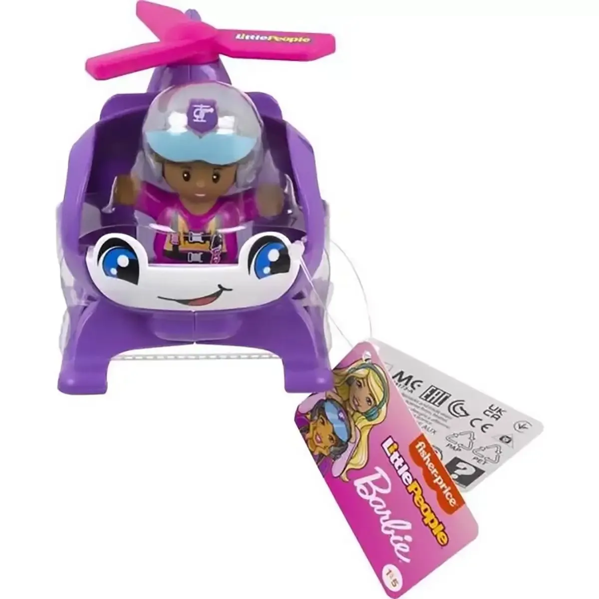 Fisher-Price Toys Fisher-Price Little People Barbie Helicopter Push-Along Vehicle