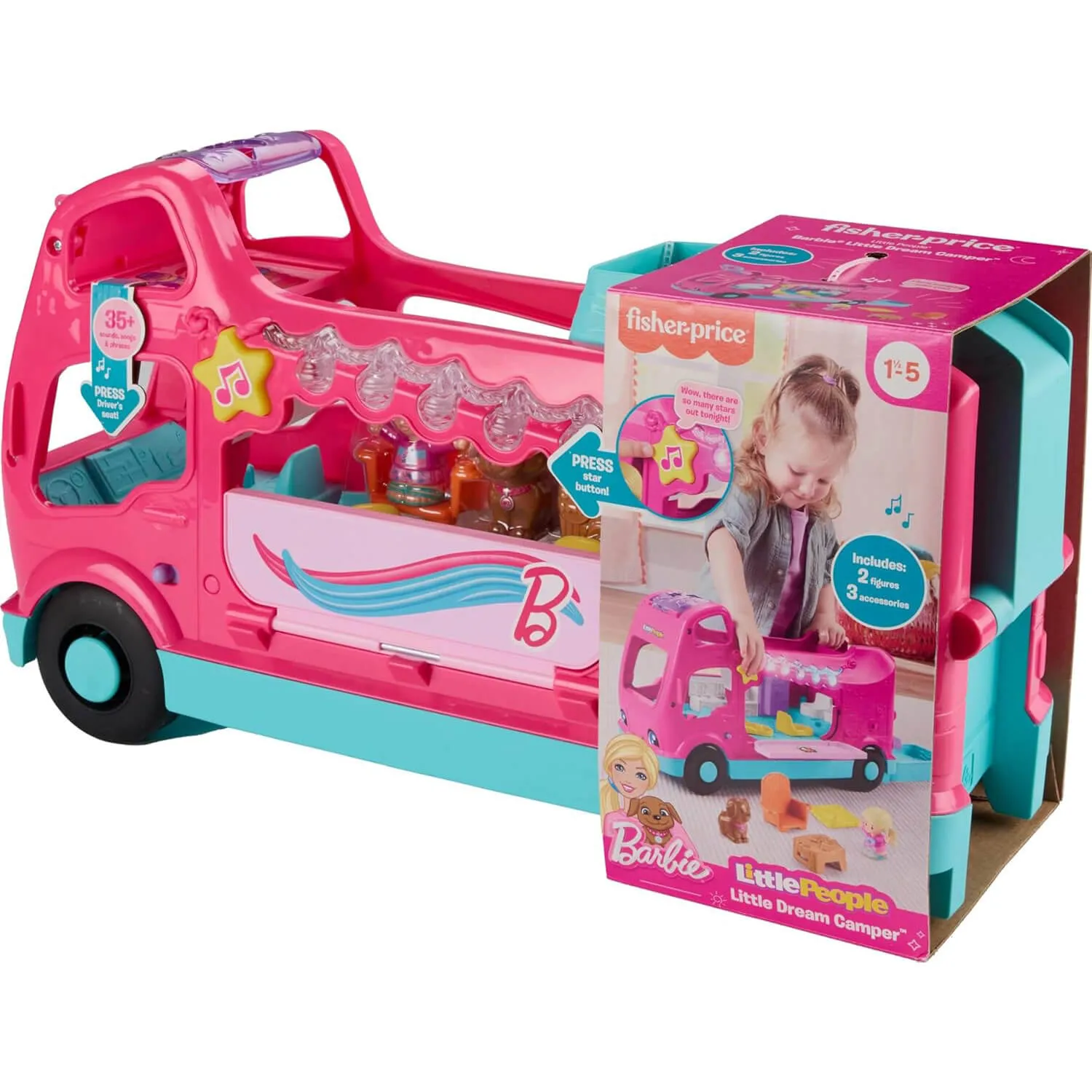 Fisher-Price Toys Fisher-Price Little People Barbie Little Dream Camper RV Playset