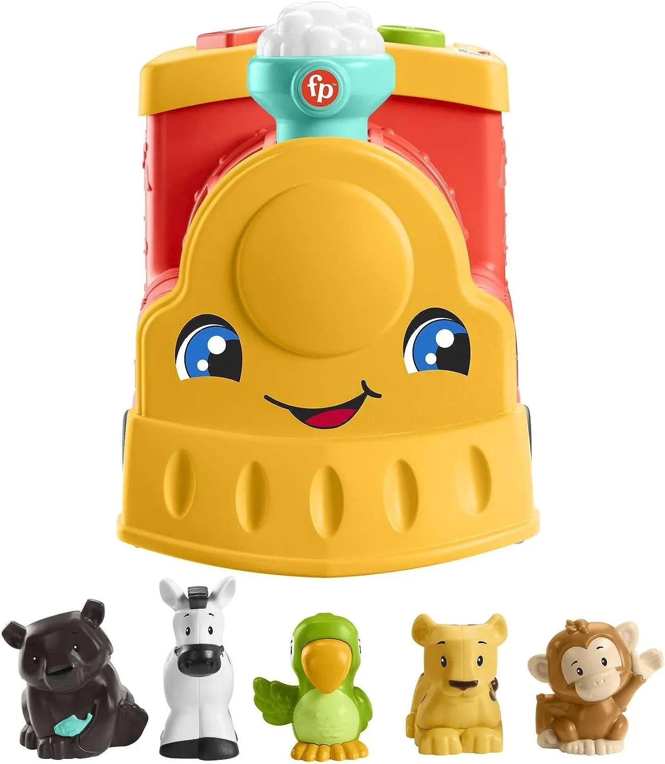 Fisher-Price Toys Fisher-Price Little People Big ABC Animal Train, push-along toy vehicle with lights