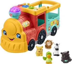 Fisher-Price Toys Fisher-Price Little People Big ABC Animal Train, push-along toy vehicle with lights