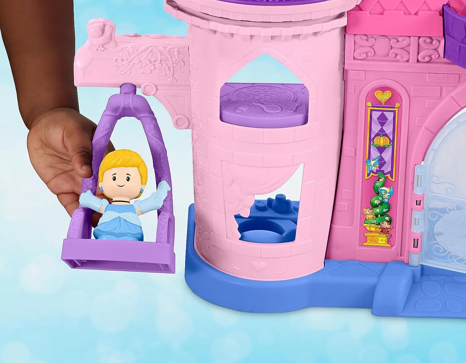 Fisher-Price Toys Fisher-Price Little People Disney Princess Magical Lights & Dancing Castle with 2 Figures