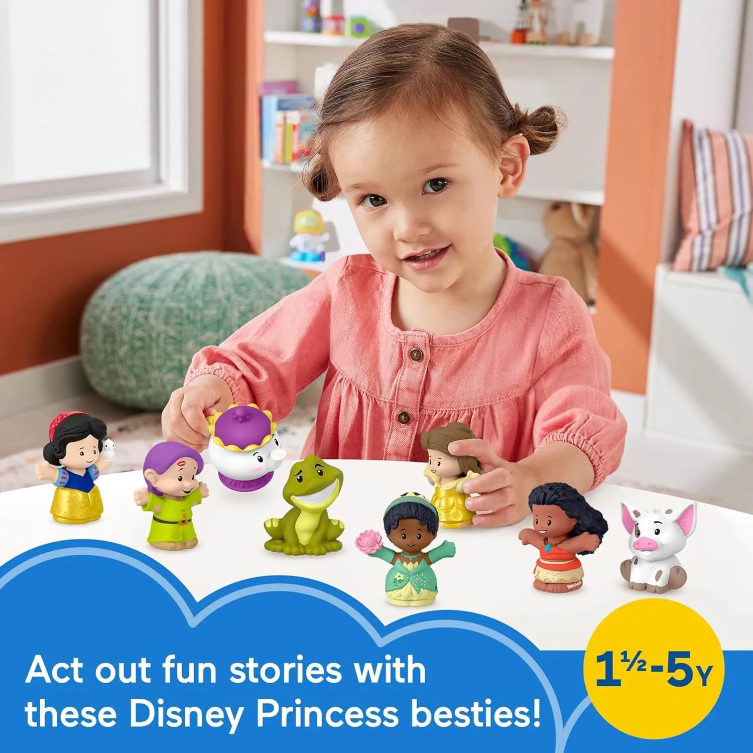 Fisher-Price Toys Fisher-Price Little People Disney Princess Story Duos Figure Pack