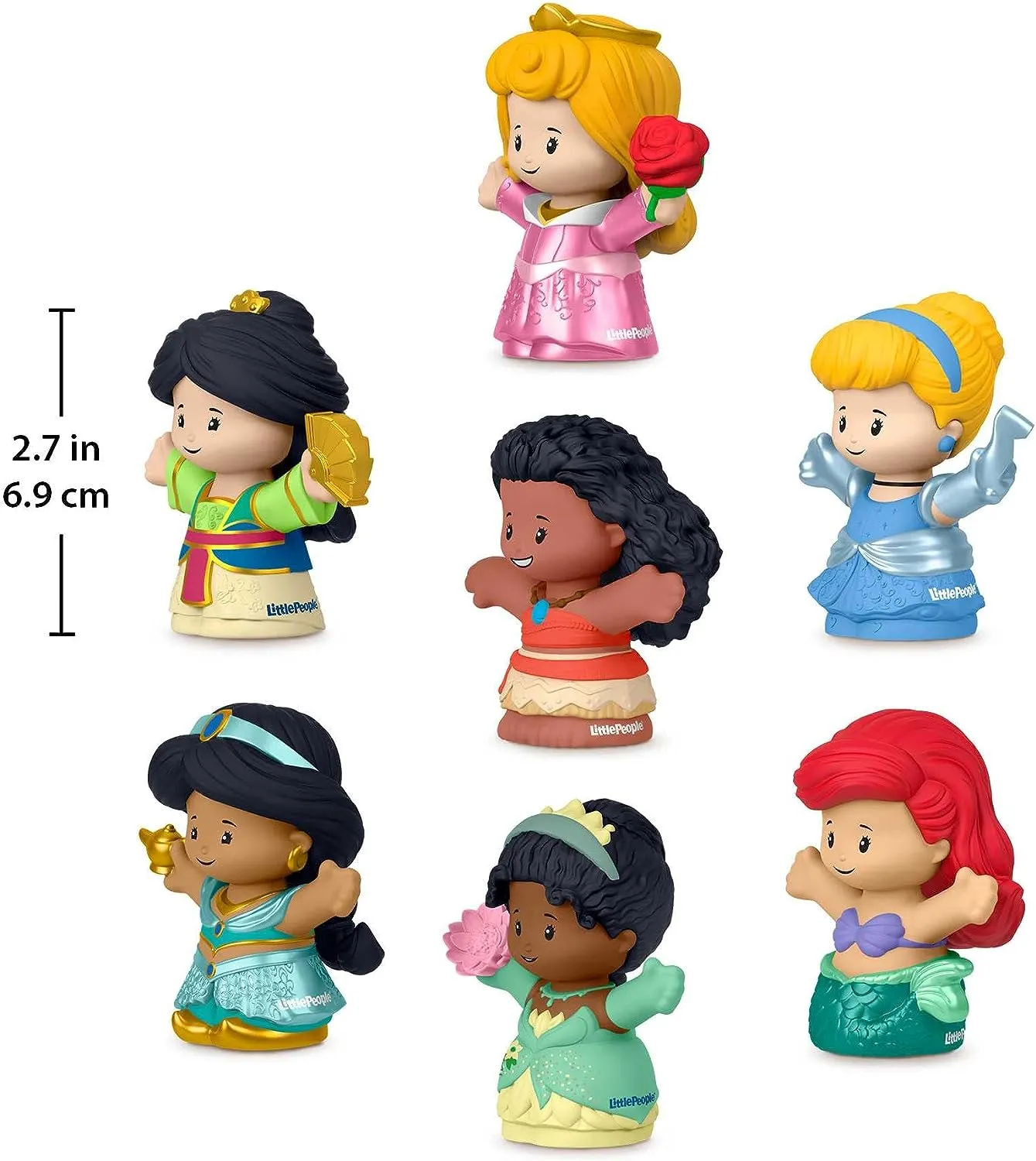 Fisher-Price Toys ?Fisher-Price Little People Disney Princess Toys, Set of 7 Character Figures for Toddler and Preschool Pretend Play