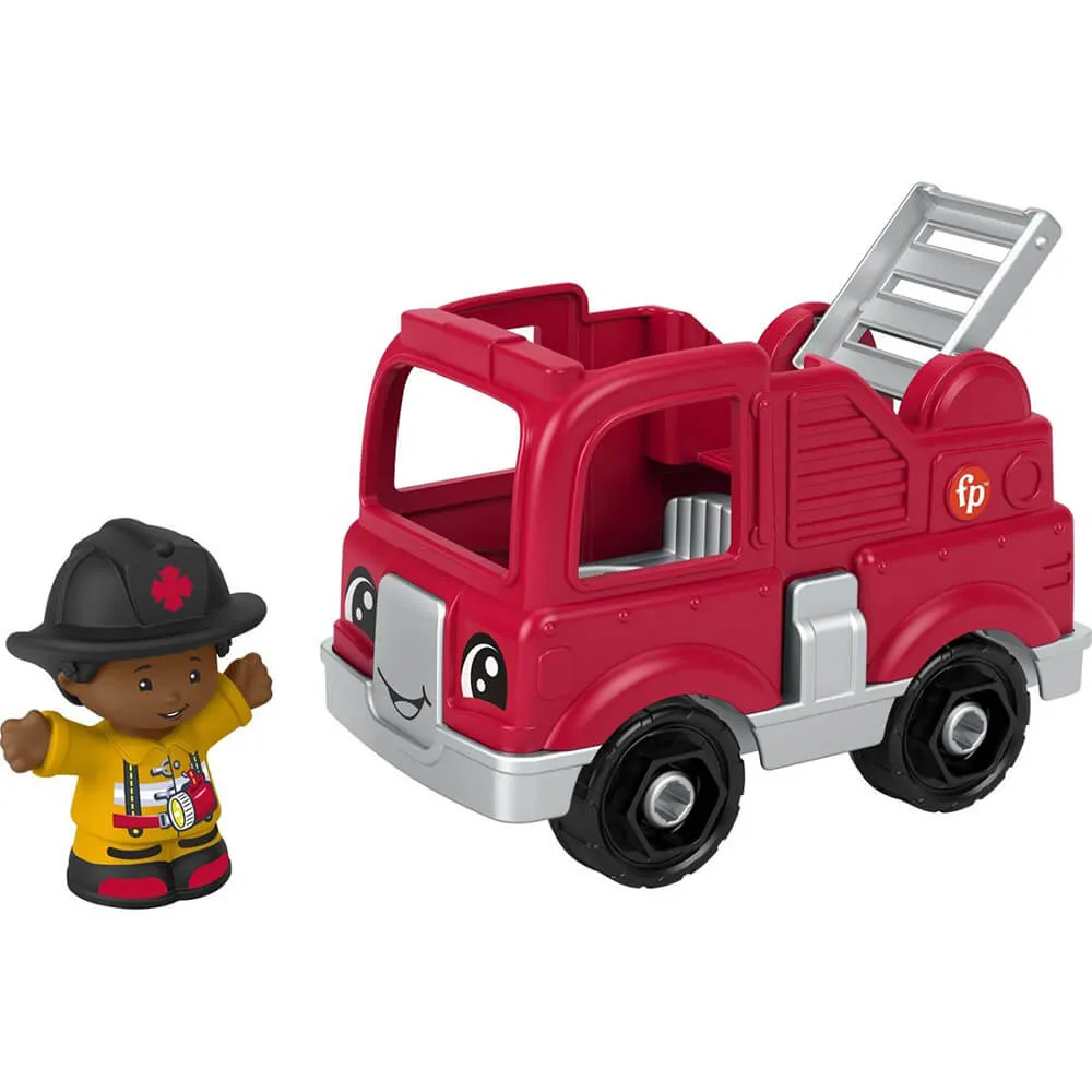 Fisher-Price Toys Fisher-Price Little People Firetruck and Firefighter Figure Set