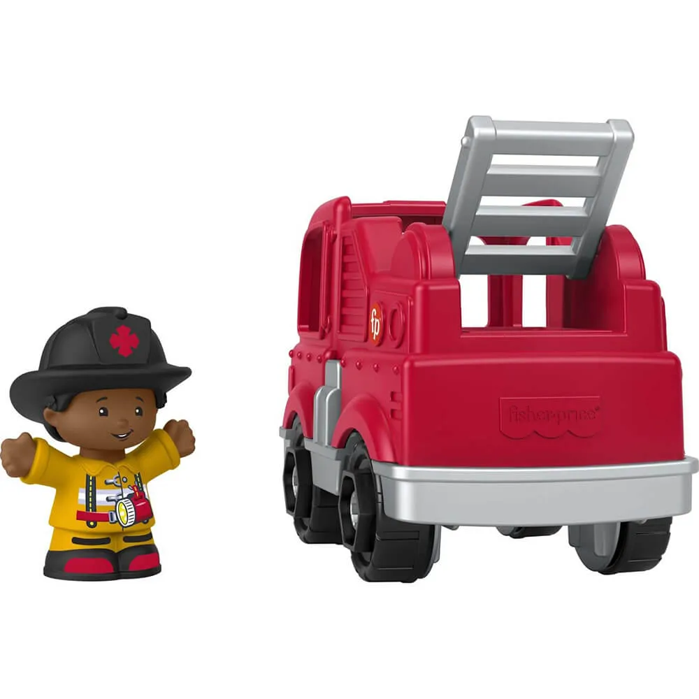 Fisher-Price Toys Fisher-Price Little People Firetruck and Firefighter Figure Set