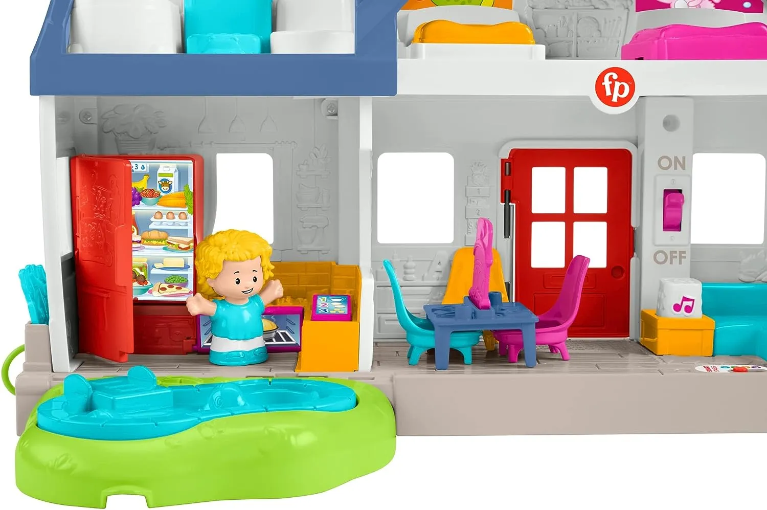Fisher-Price Toys Fisher-Price Little People Friends Together Play House - UK English Edition, Playset with Smart Stages Learning Content for Toddlers and Preschool Kids