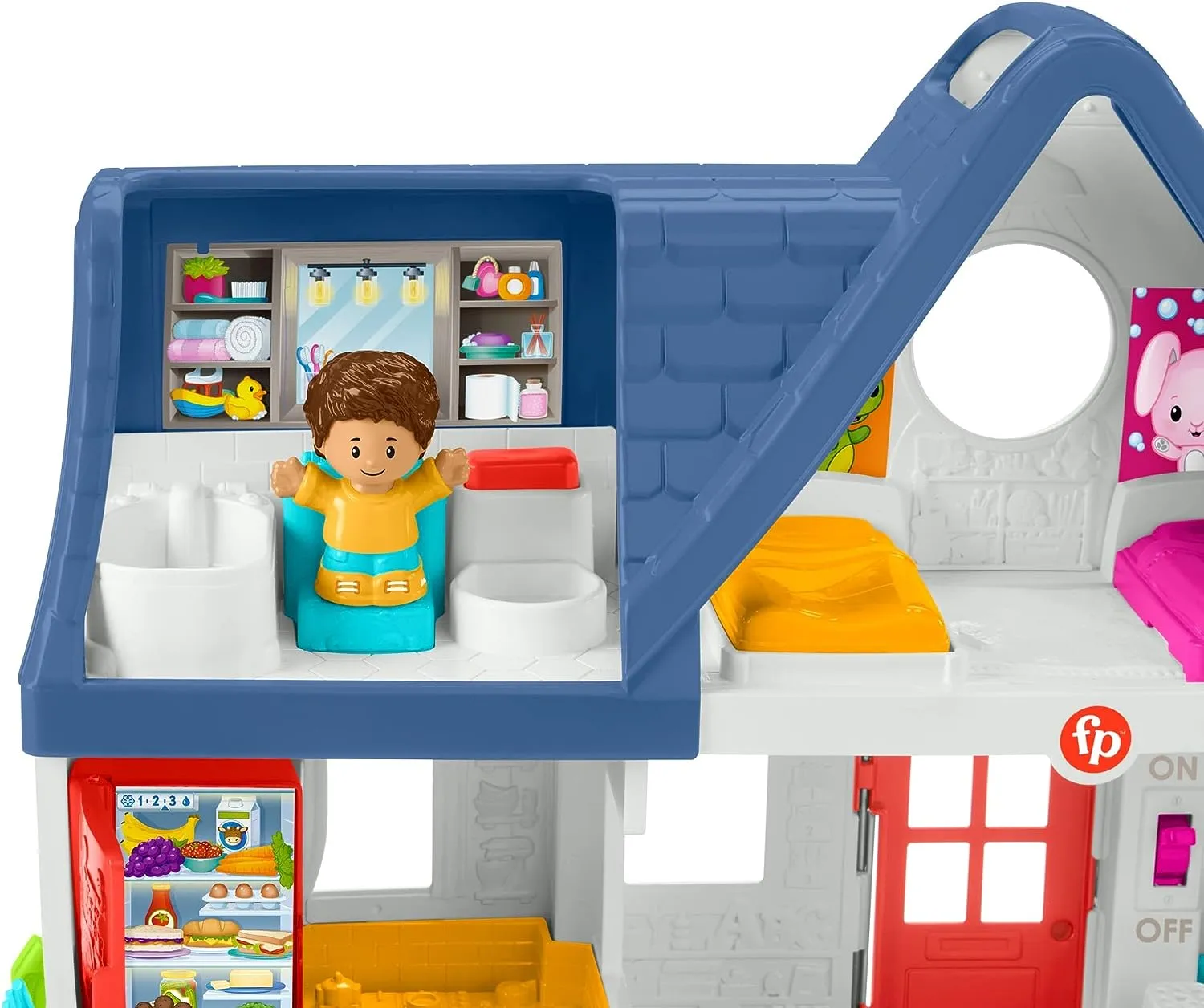 Fisher-Price Toys Fisher-Price Little People Friends Together Play House - UK English Edition, Playset with Smart Stages Learning Content for Toddlers and Preschool Kids