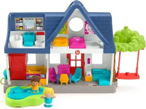 Fisher-Price Toys Fisher-Price Little People Friends Together Play House - UK English Edition, Playset with Smart Stages Learning Content for Toddlers and Preschool Kids