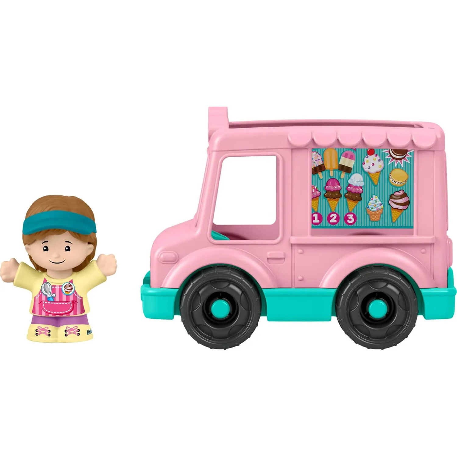 Fisher-Price Toys Fisher-Price Little People Ice Cream Truck Push-Along Vehicle