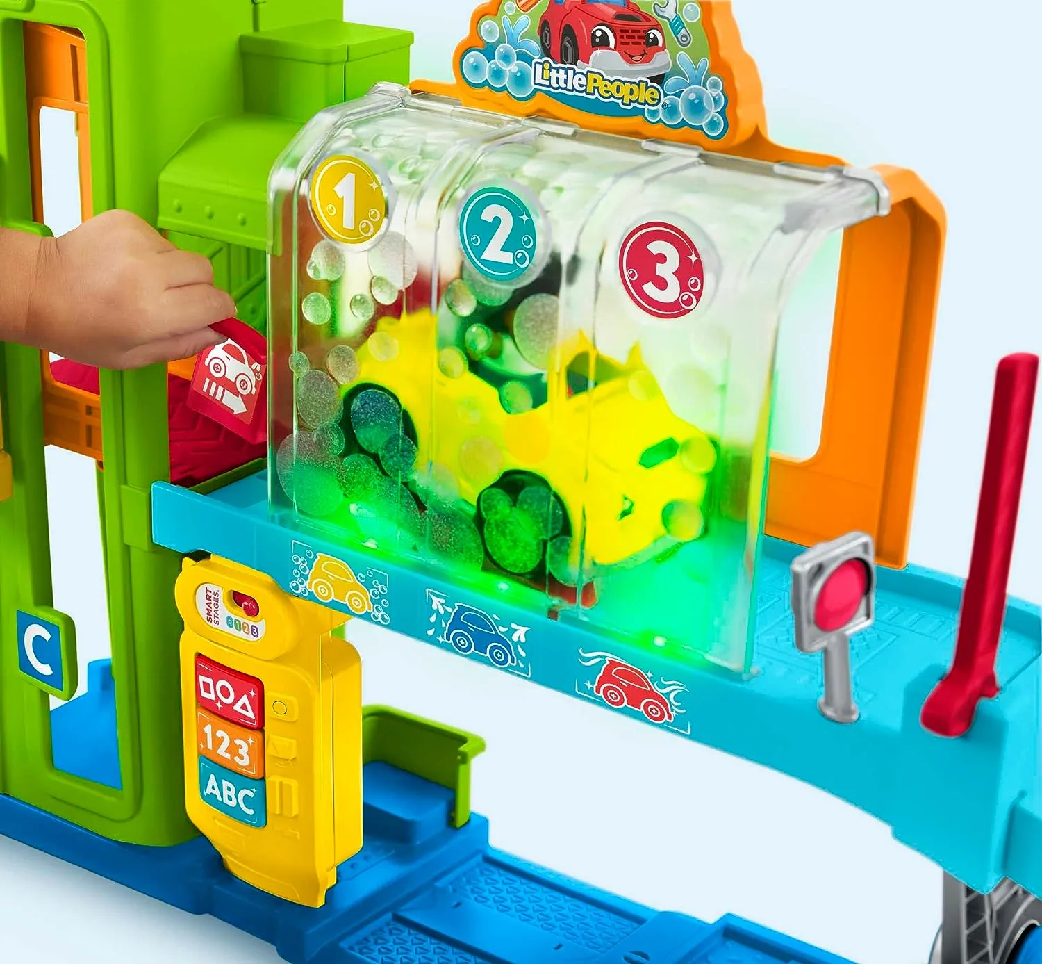 Fisher-Price Toys Fisher-Price Little People Toddler Playset with Toy Car, Ramp and Smart Stages Content