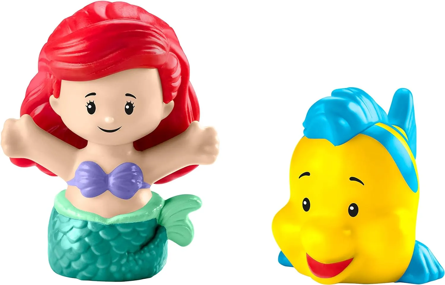 Fisher-Price Toys Fisher-Price Little People Toddler Toy Disney Princess Ariel's Light-Up Sea Carriage Musical Vehicle with 2 Figures