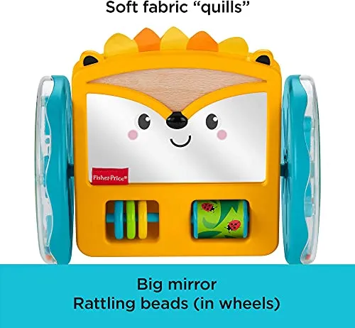 Fisher-Price Toys Fisher-Price Play & Crawl Hedgehog Mirror - Tummy Time, Crawling, and Sensory Toy for Babies 3 Months & Up