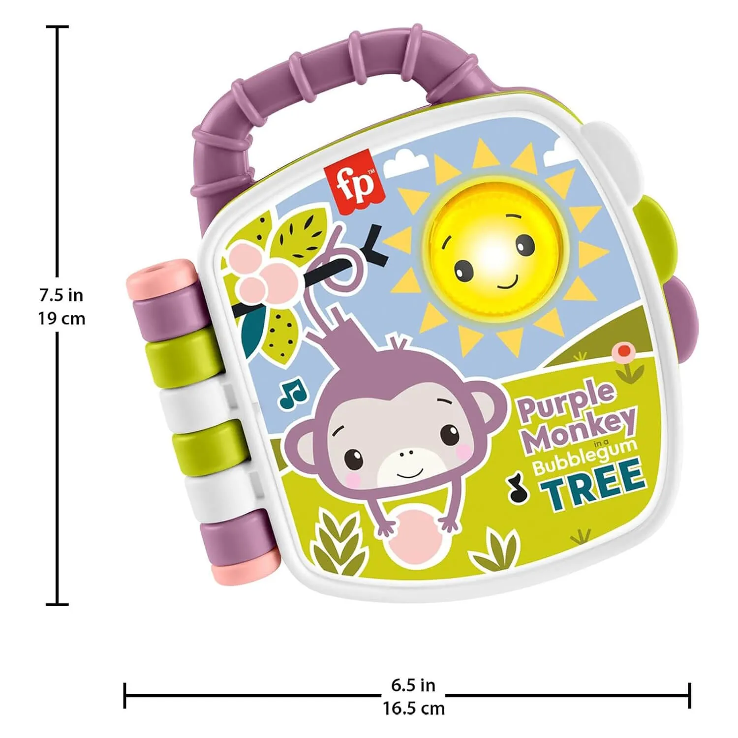 Fisher-Price Toys Fisher-Price Purple Monkey Musical Storybook Toy For Baby & Toddler With Lights & Sounds
