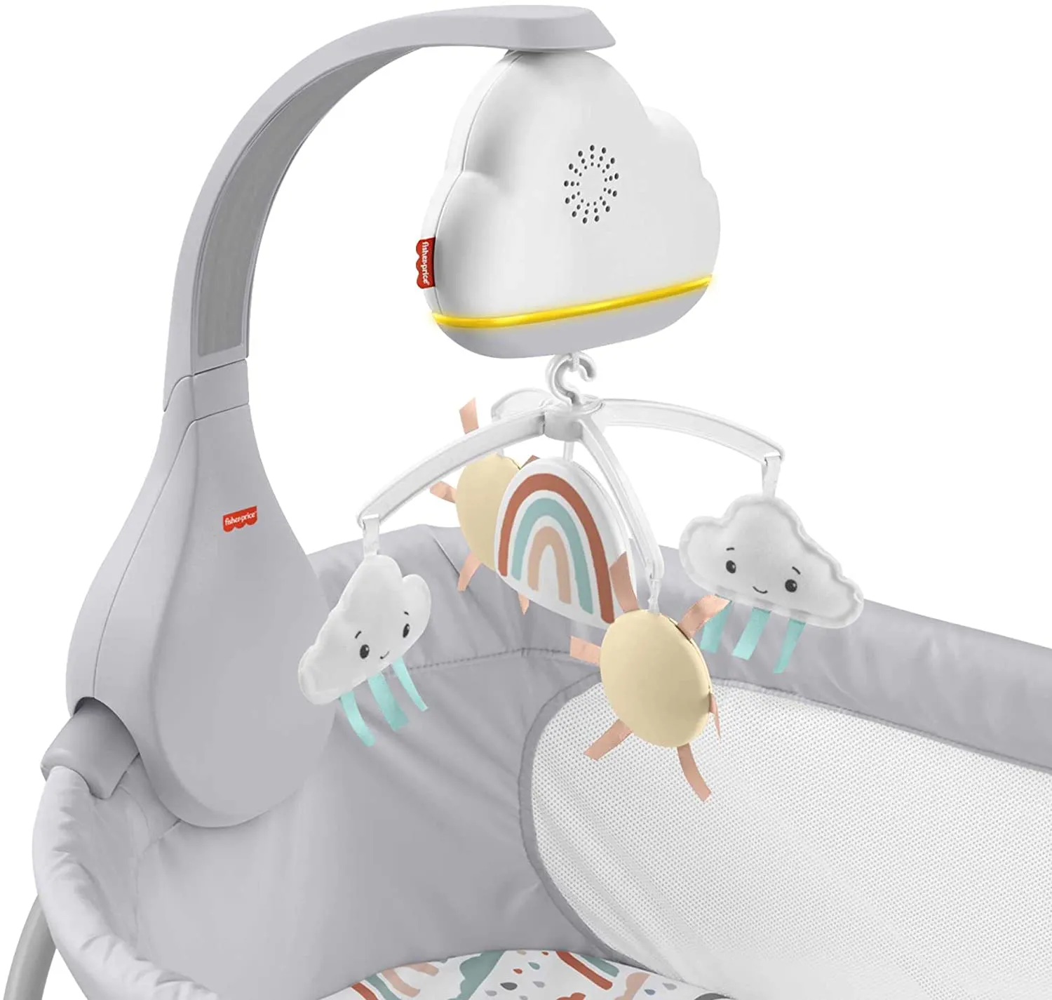 Fisher-Price Toys Fisher-Price Rainbow Showers Bassinet to Bedside Mobile, Tabletop Soother