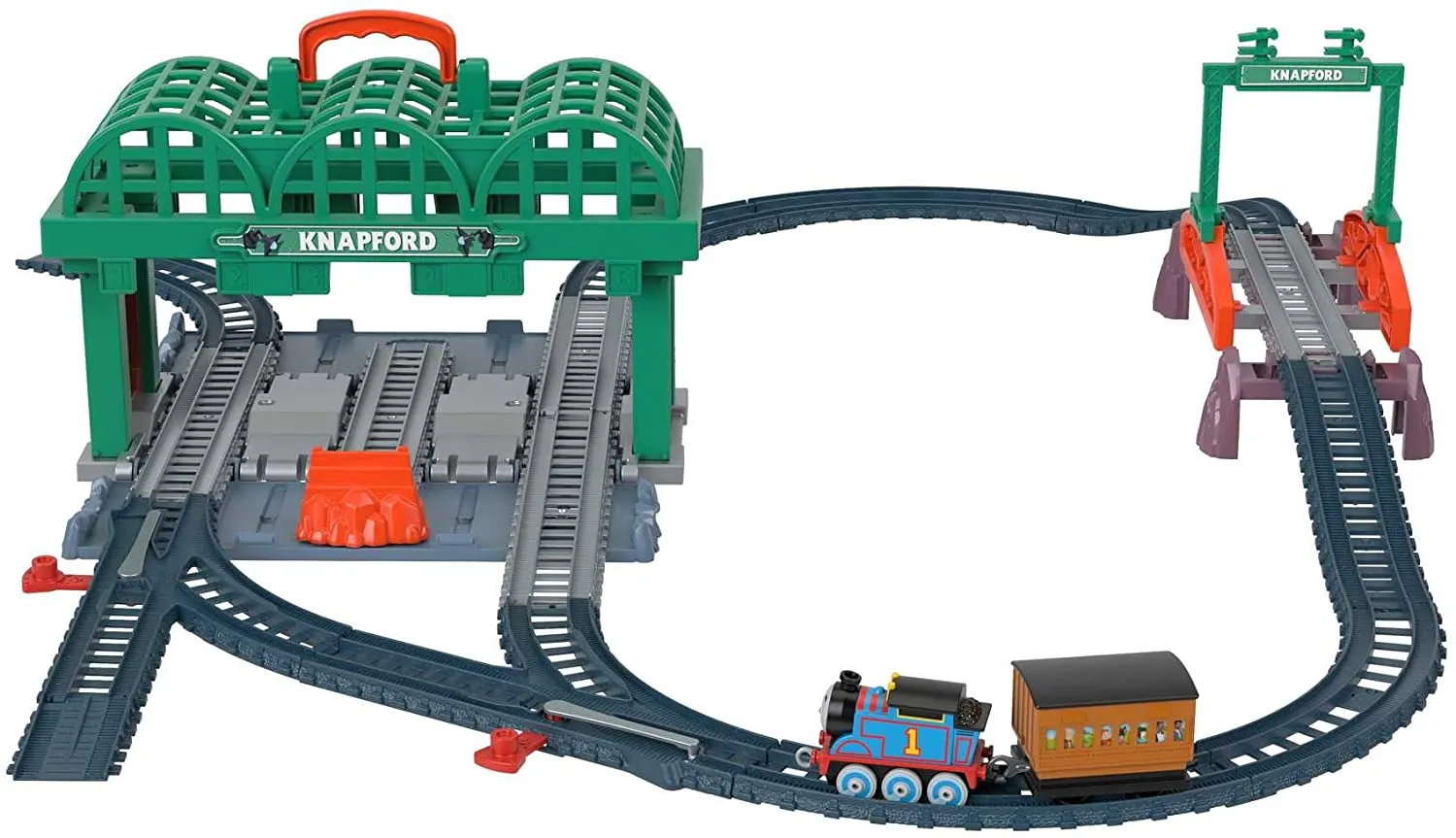 Fisher-Price Toys Fisher-Price Thomas & Friends Knapford Station Train Set track with 2 in 1 plays