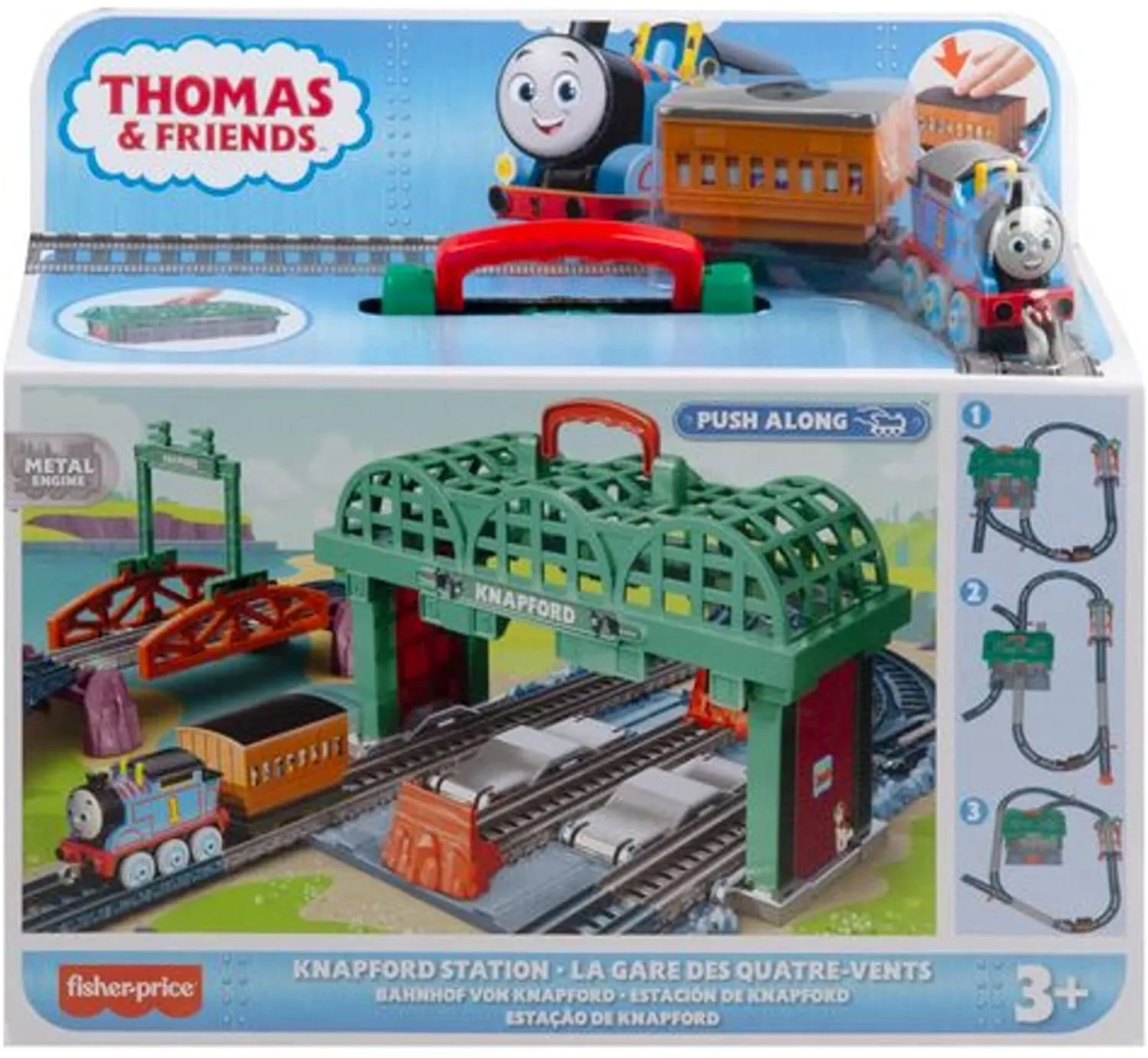 Fisher-Price Toys Fisher-Price Thomas & Friends Knapford Station Train Set track with 2 in 1 plays