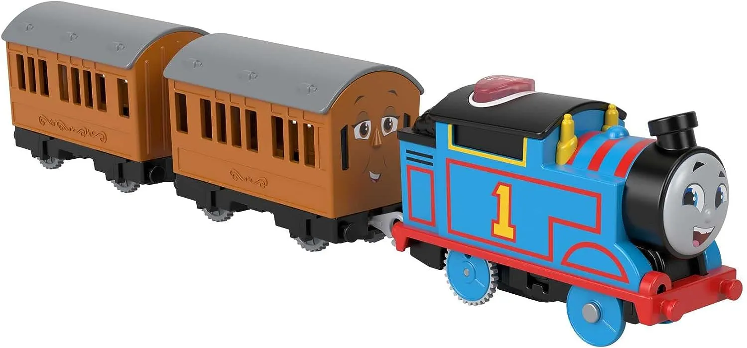 Fisher-Price Toys ??Fisher-Price Thomas & Friends Motorized Talking Thomas Engine with Annie & Clarabel