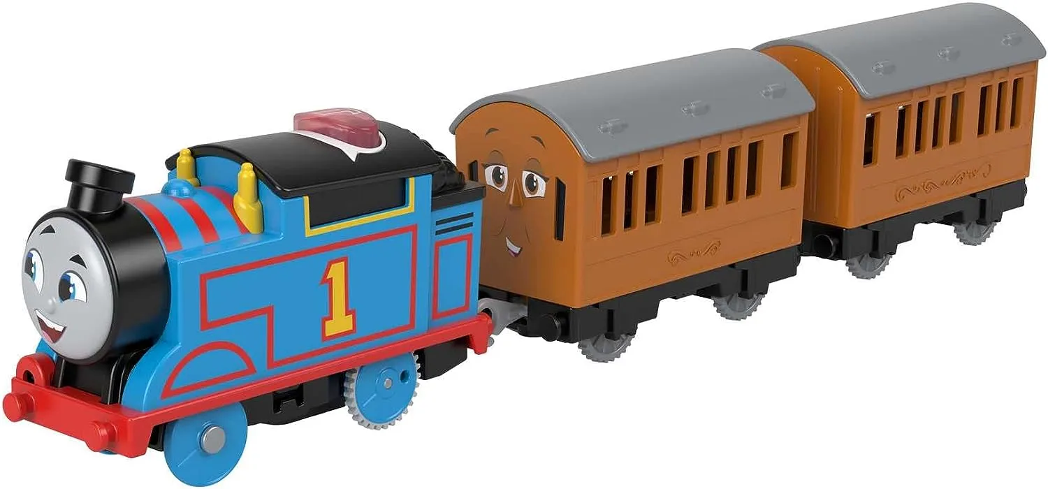Fisher-Price Toys ??Fisher-Price Thomas & Friends Motorized Talking Thomas Engine with Annie & Clarabel