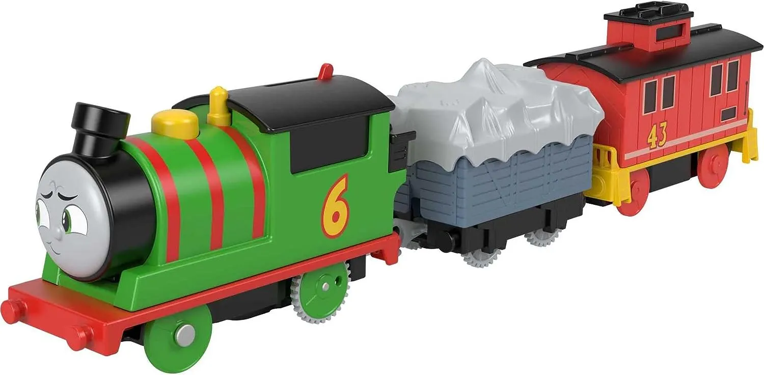 Fisher-Price Toys Fisher-Price Thomas & Friends Percy & Brake Car Bruno motorized battery-powered Engine and Brake Car Bruno Rail Vehicle