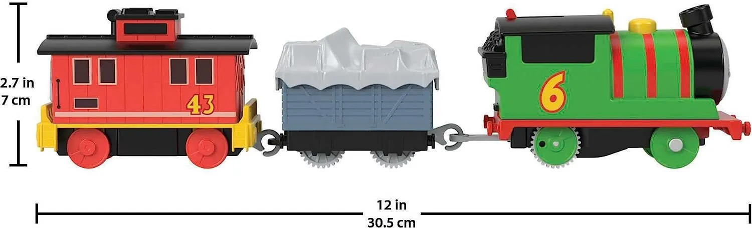 Fisher-Price Toys Fisher-Price Thomas & Friends Percy & Brake Car Bruno motorized battery-powered Engine and Brake Car Bruno Rail Vehicle