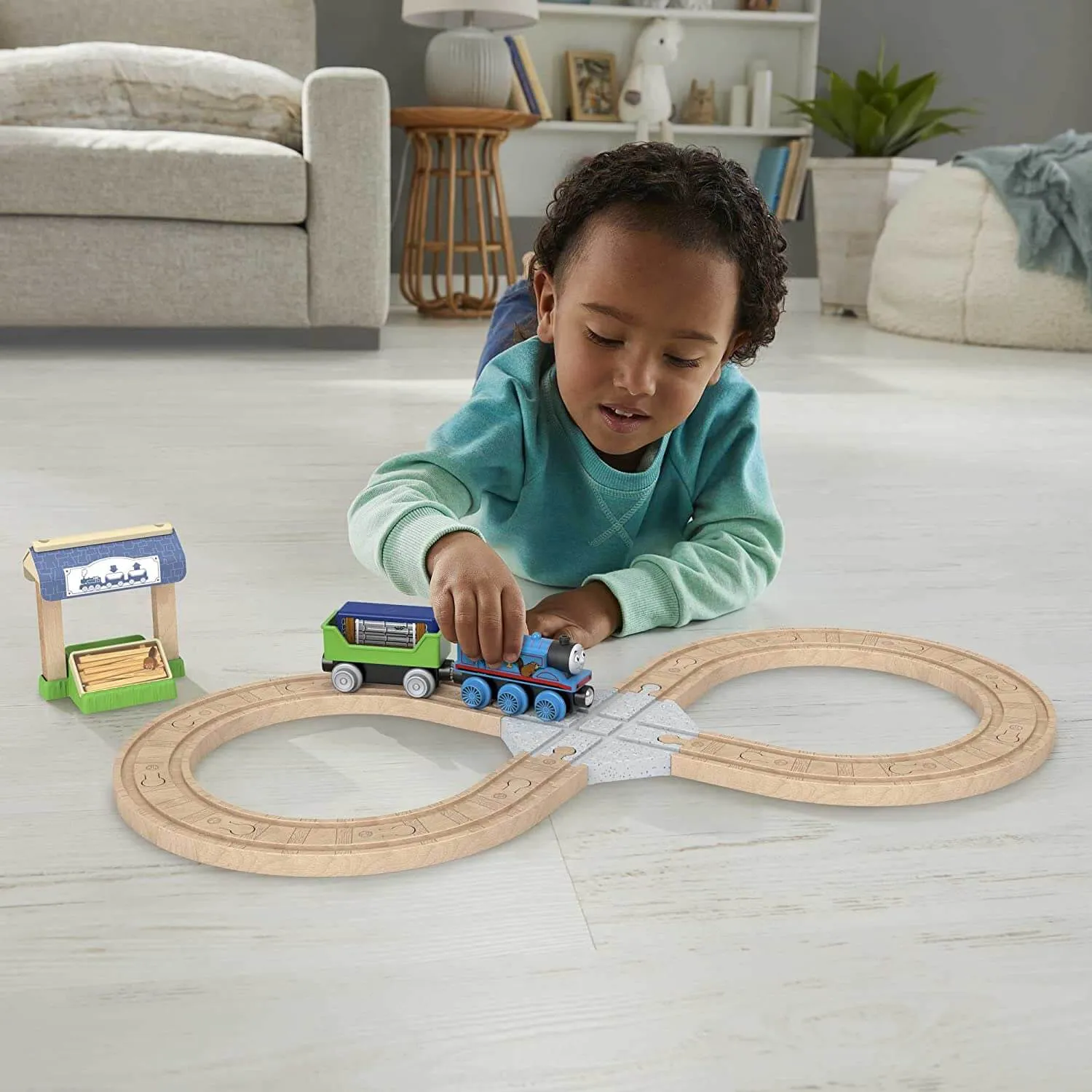 Fisher-Price Toys Fisher-Price Thomas & Friends Wooden Railway Figure 8 Track Pack Train Playset