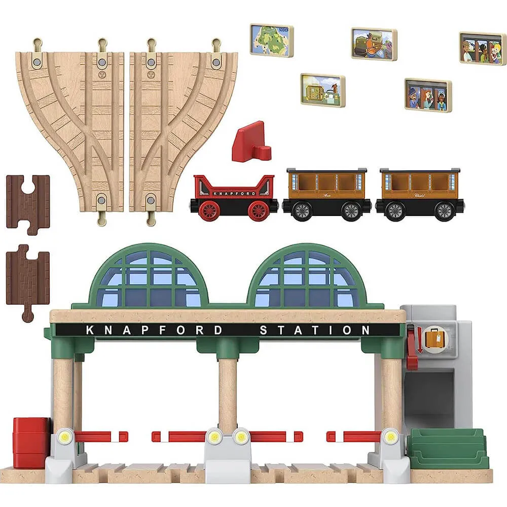 Fisher-Price Toys Fisher-Price Thomas & Friends Wooden Railway Knapford Station Passenger Pickup Train Set