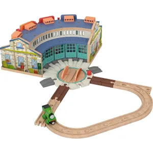 Fisher-Price Toys Fisher-Price Thomas & Friends Wooden Railway Tidmouth Sheds Starter Train Set