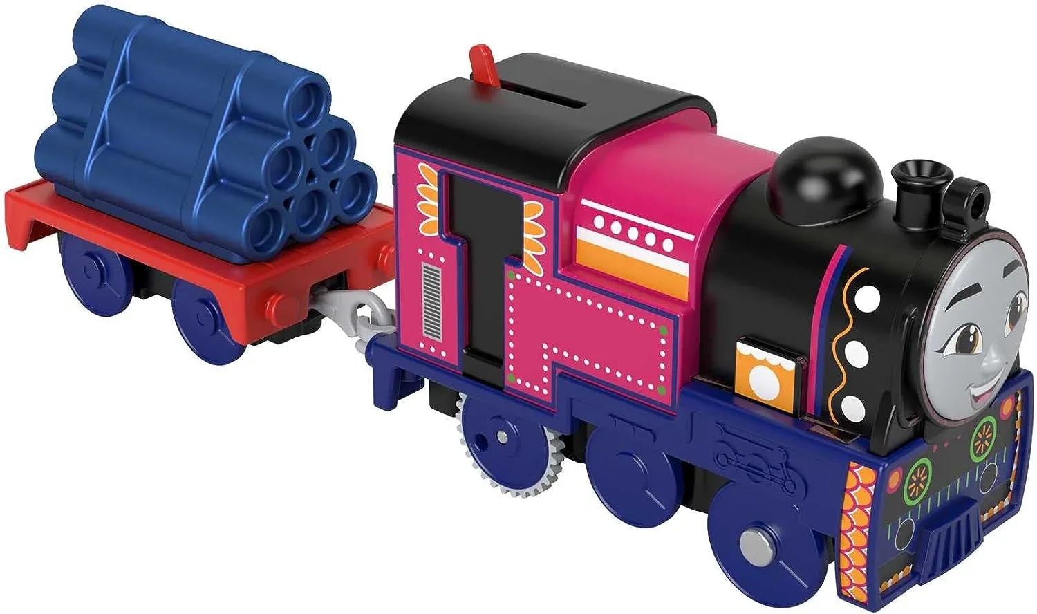 Fisher-Price Toys Fisher-Price Thomas and Friends Ashima Toy Train, Battery-Powered Motorized Engine with Cargo Car