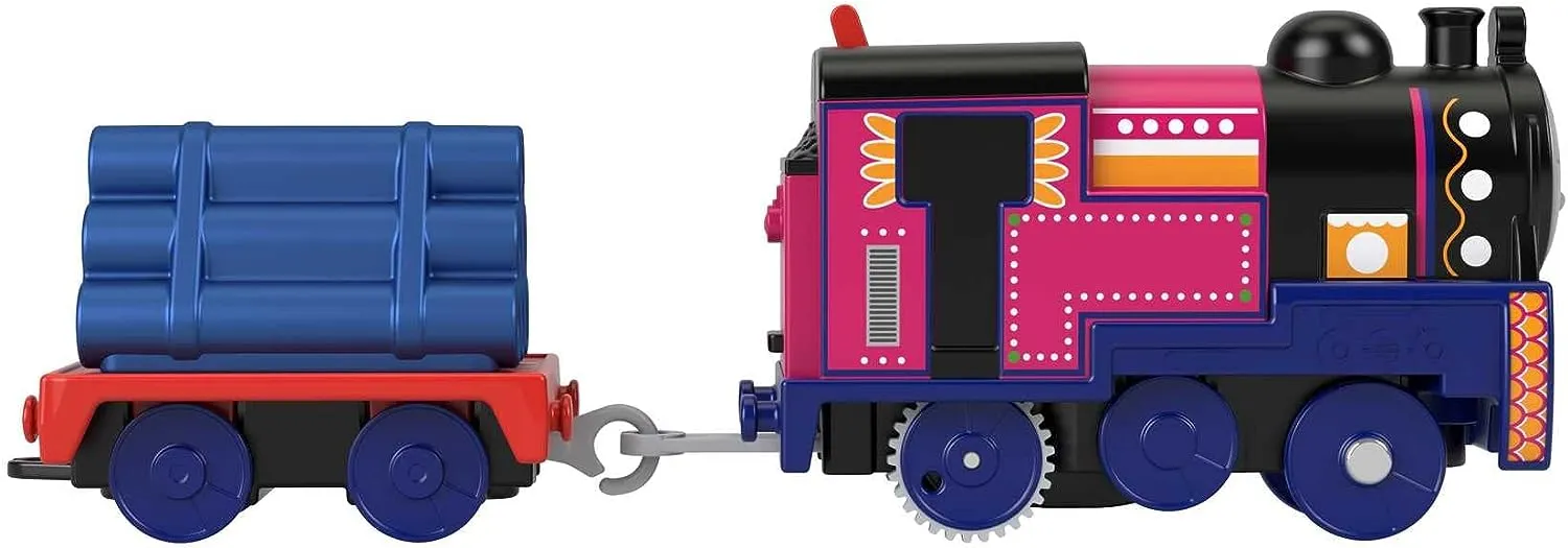Fisher-Price Toys Fisher-Price Thomas and Friends Ashima Toy Train, Battery-Powered Motorized Engine with Cargo Car