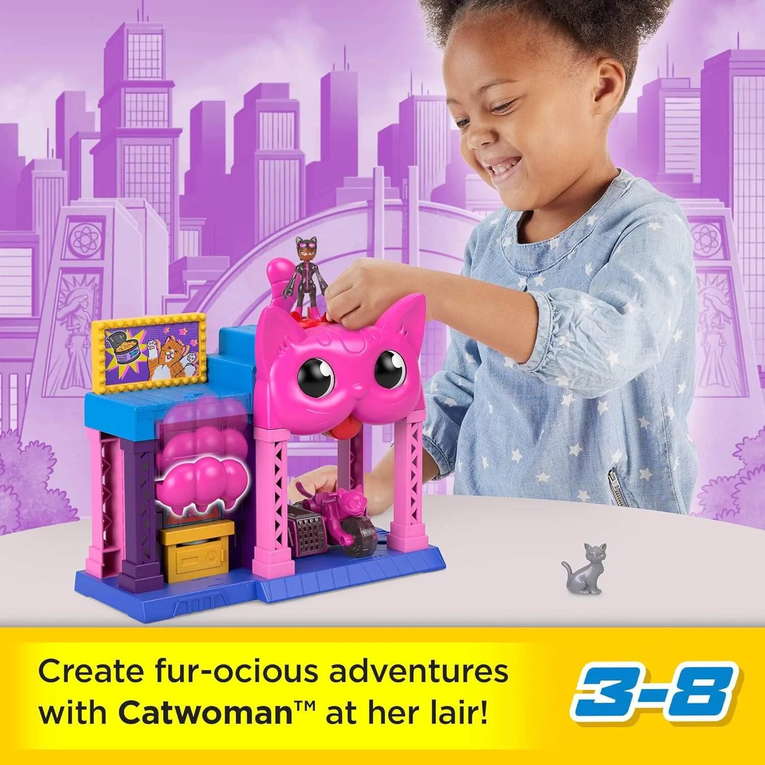 Fisher-Price Toys Imaginext DC Super Friends Catwoman Playhouse Playset