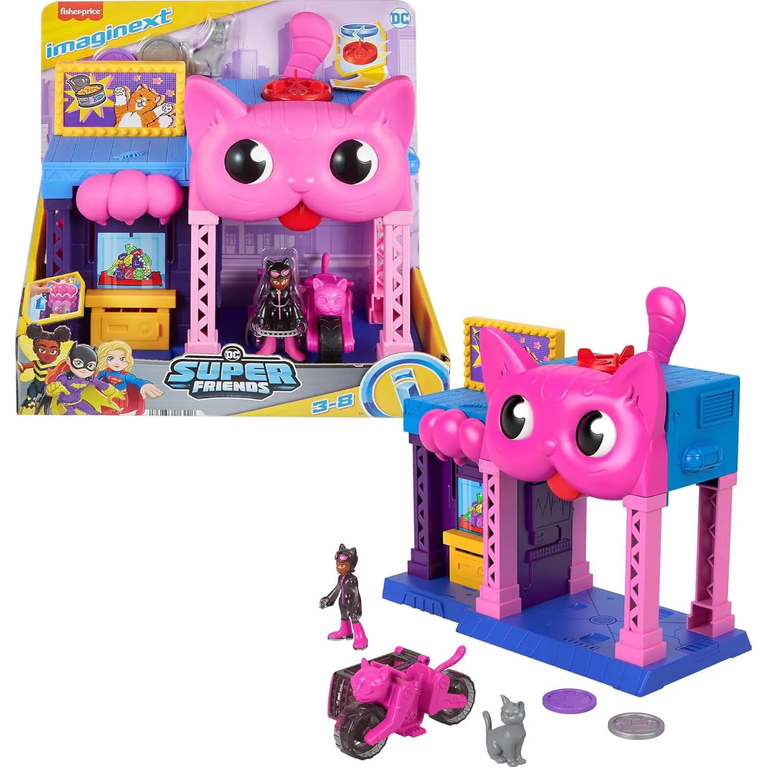 Fisher-Price Toys Imaginext DC Super Friends Catwoman Playhouse Playset