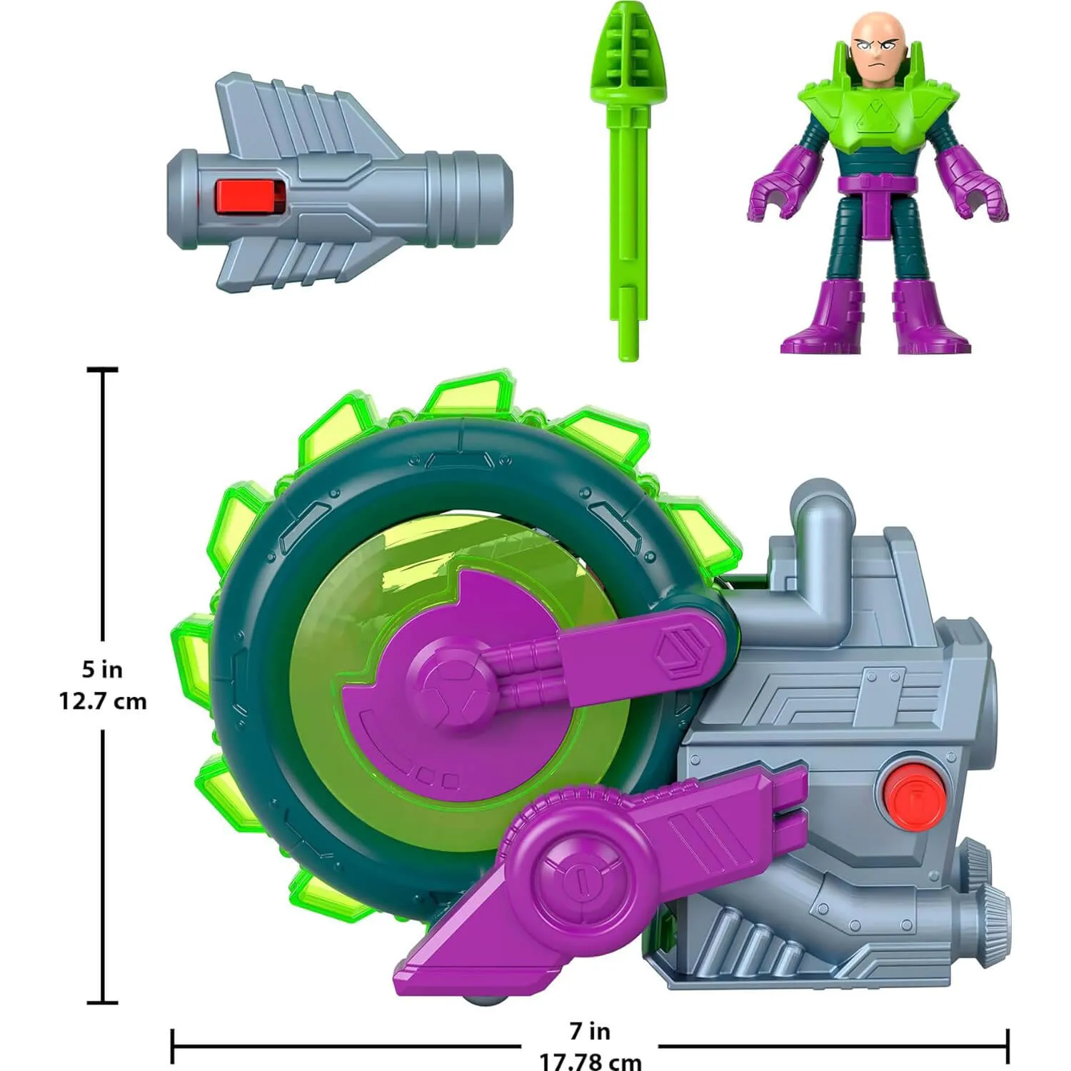 Fisher-Price Toys Imaginext DC Super Friends Lex Luthor Spinning Saw Vehicle & Figure Set