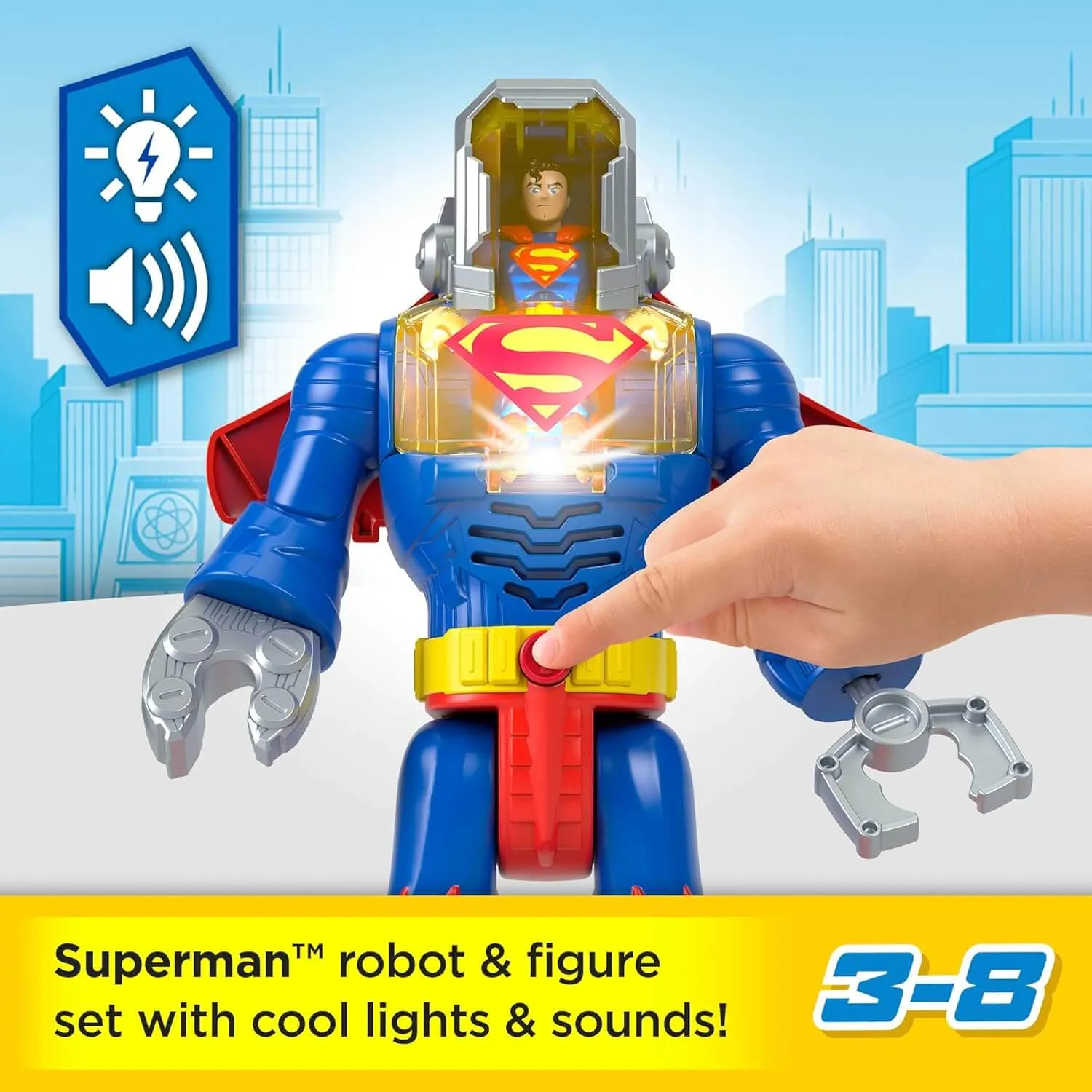 Fisher-Price Toys Imaginext DC Super Friends Superman Insider & Exo Suit Robot