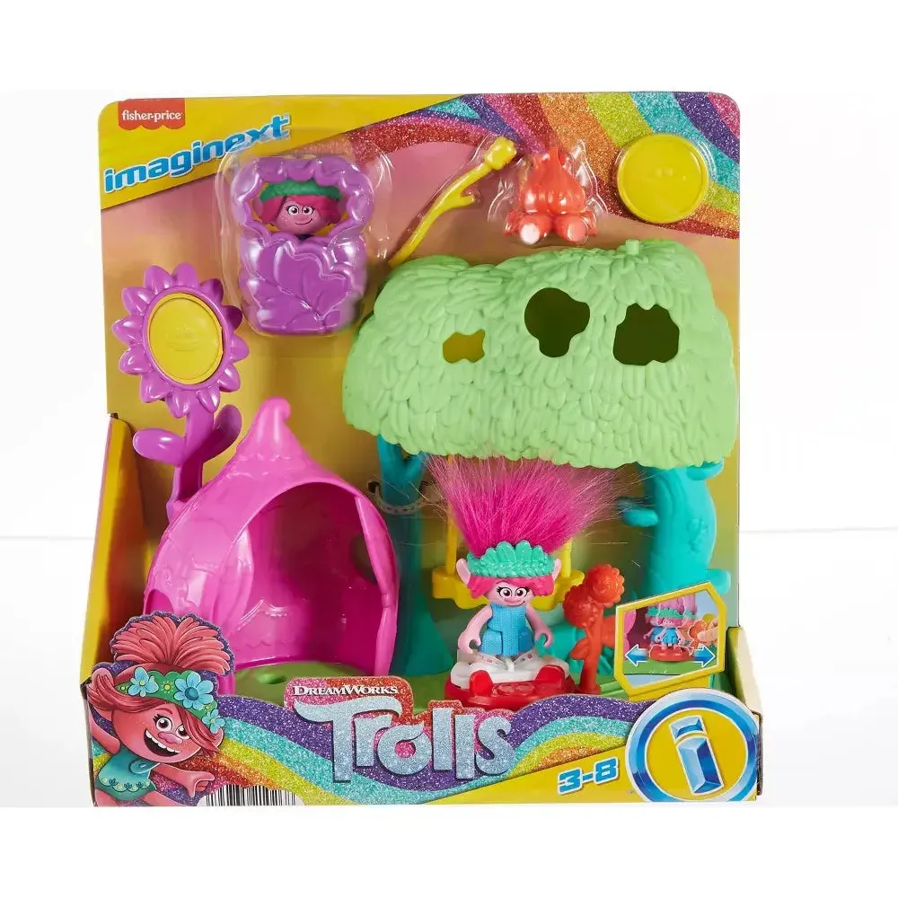 Fisher-Price Toys Imaginext DreamWorks Trolls Flower Fun Campsite