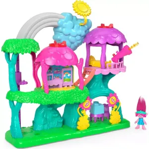 Fisher-Price Toys Imaginext DreamWorks Trolls Lights & Sounds Rainbow Treehouse
