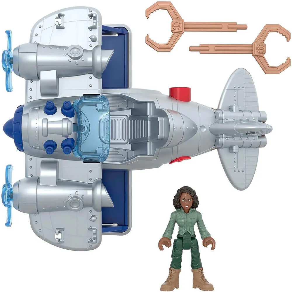 Fisher-Price Toys Imaginext Jurassic World Air Tracker Kayla & Plane Playset