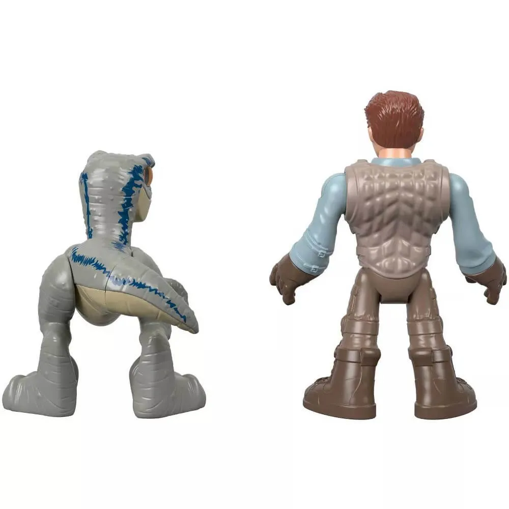 Fisher-Price Toys Imaginext Jurassic World Owen & Blue Figure Set