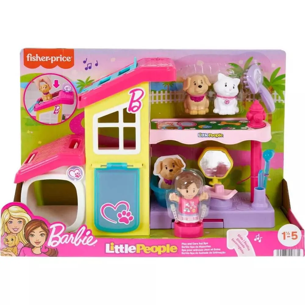 Fisher-Price Toys Little People Barbie Play and Care Pet Spa Playset