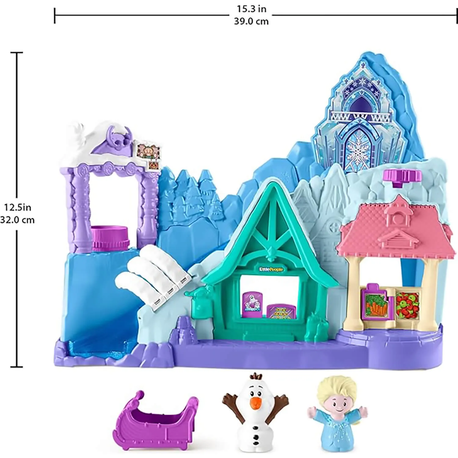 Fisher-Price Toys Little People Disney Frozen Arendelle Sledding Adventures Playset