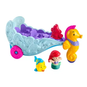 Fisher-Price Toys Little People Disney Princess Ariel's Light-Up Sea Carriage Playset