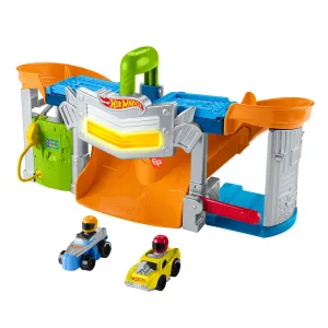Fisher-Price Toys Little People Hot Wheels Race and Go Trackset