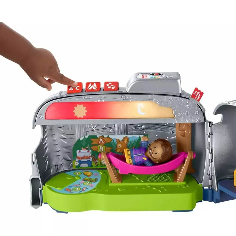 Fisher-Price Toys Little People Light-Up Learning Camper Playset