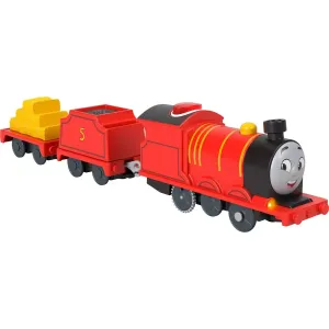 Fisher-Price Toys Thomas & Friends Talking James Toy Train Motorized Engine with Phrases & Sounds