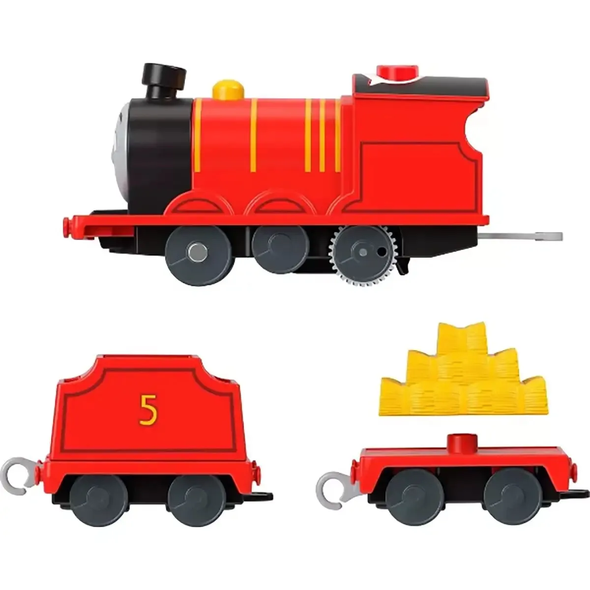 Fisher-Price Toys Thomas & Friends Talking James Toy Train Motorized Engine with Phrases & Sounds