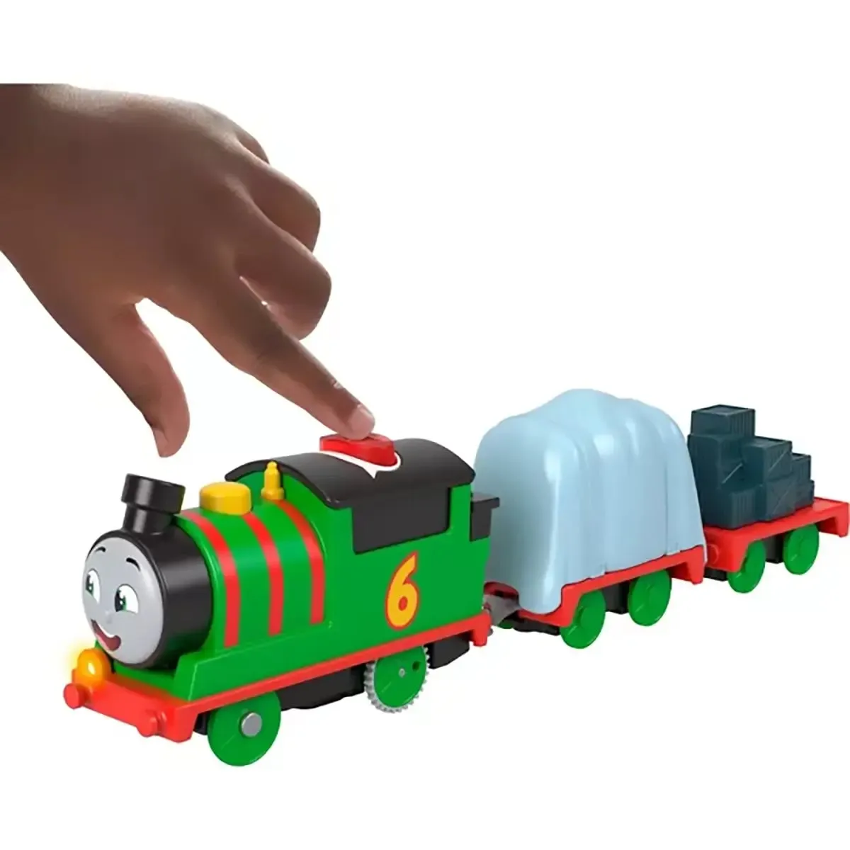 Fisher-Price Toys Thomas & Friends Talking Percy Toy Train Motorized Engine with Phrases & Sounds