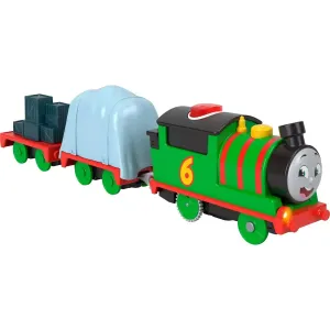 Fisher-Price Toys Thomas & Friends Talking Percy Toy Train Motorized Engine with Phrases & Sounds