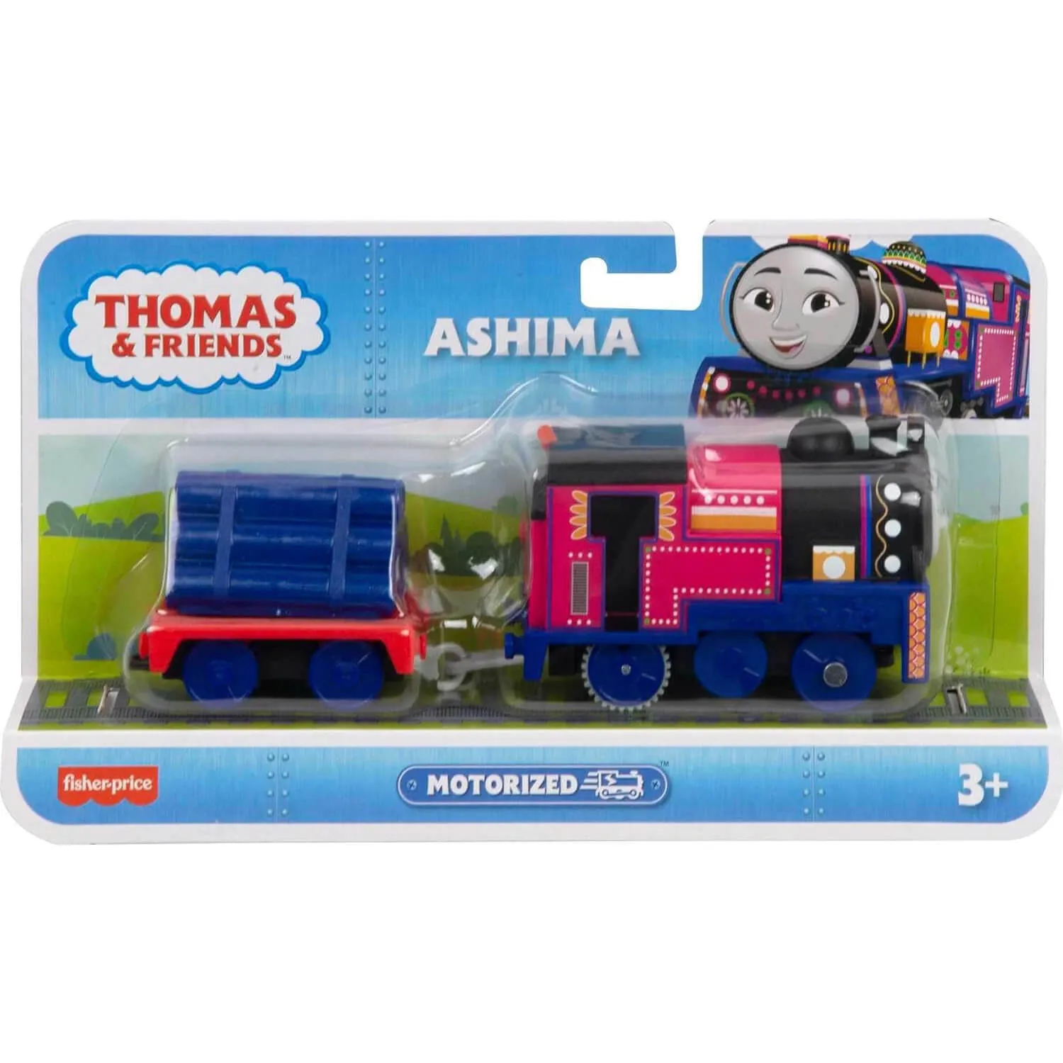 Fisher-Price Toys Thomas And Friends Ashima Motorized Train Engine With Cargo
